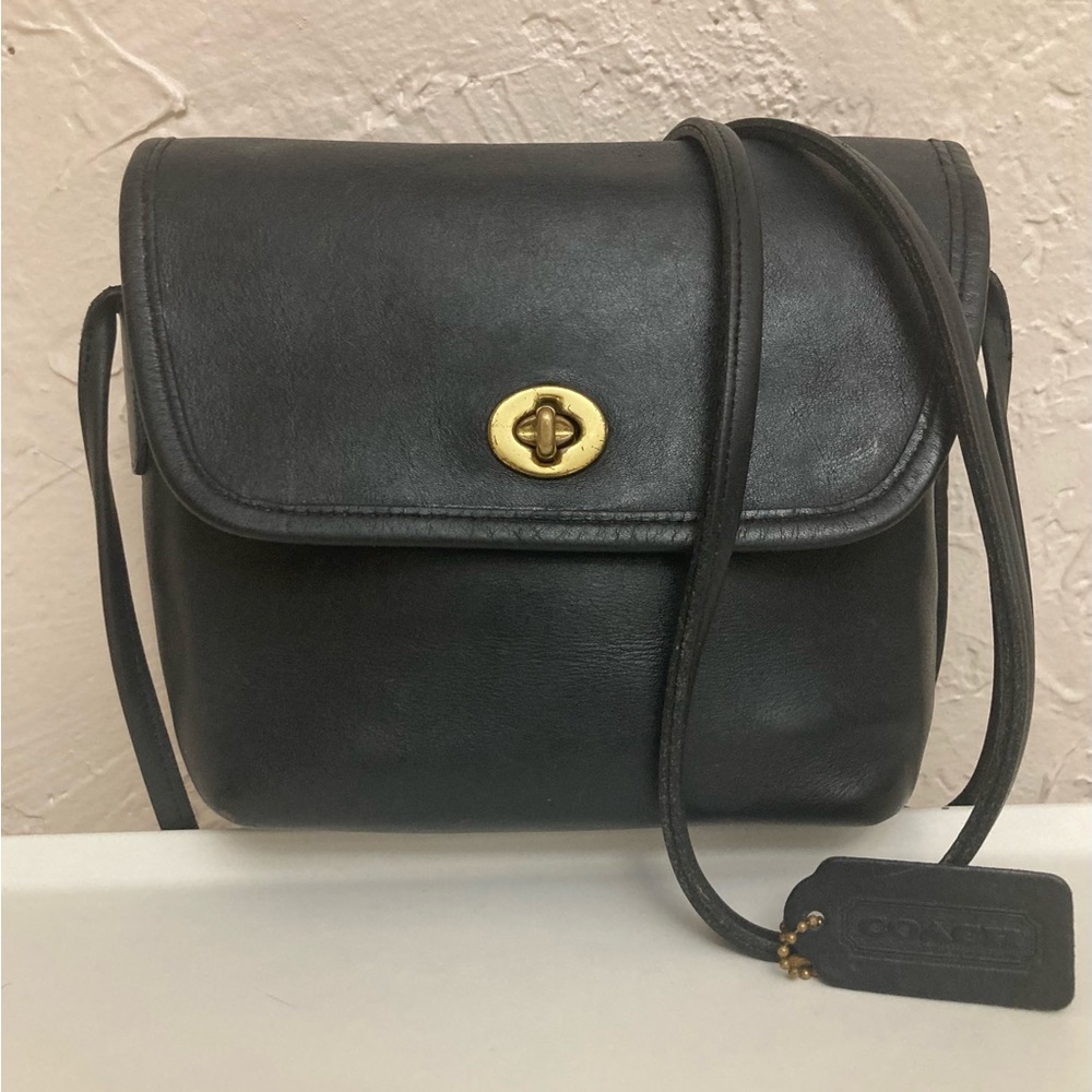 Vintage Coach 1993 Quincey Bag No. 9919 Navy Made in the USA